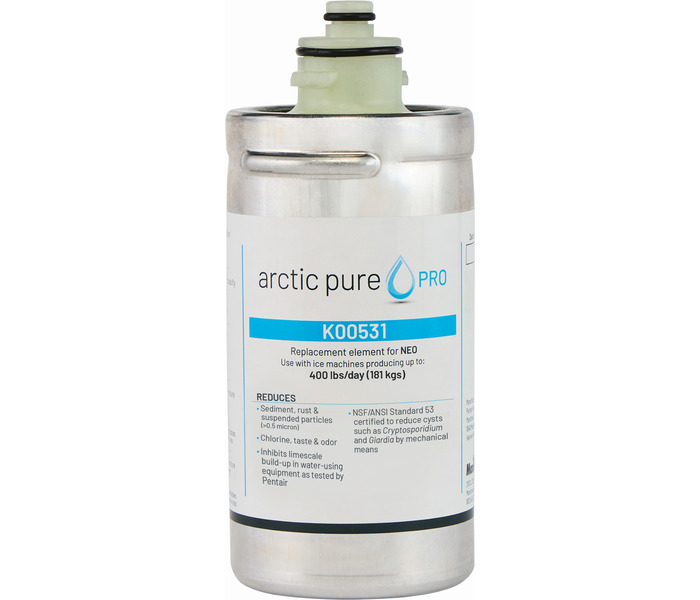 Manitowoc K00530 NEO Replacement Cartridge 5 Micron (Case of 12) 1 Manitowoc Arctic Pure PRO replacement cartridge for NEO ice machines
