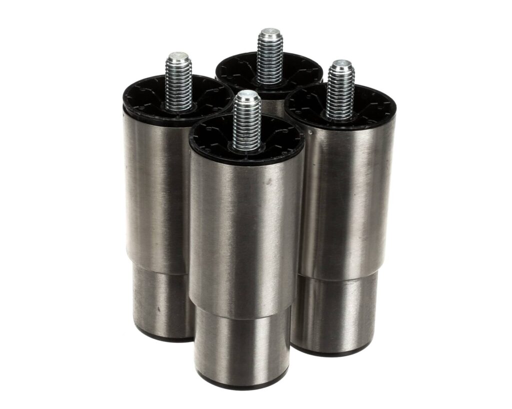 Manitowoc K00374001 Bin Leg Kit 1 Manitowoc stainless steel adjustable bin leg kit